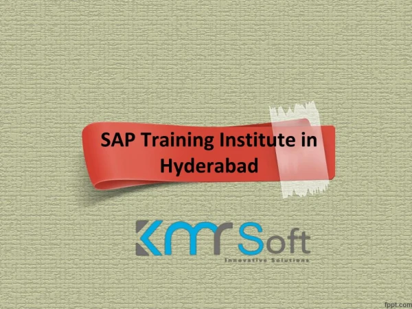 SAP Online Training Institute in Hyderabad, SAP Training Institute in Hyderabad – KMRsoft