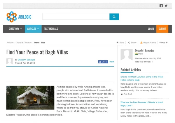 Find Your Peace at Bagh Villas