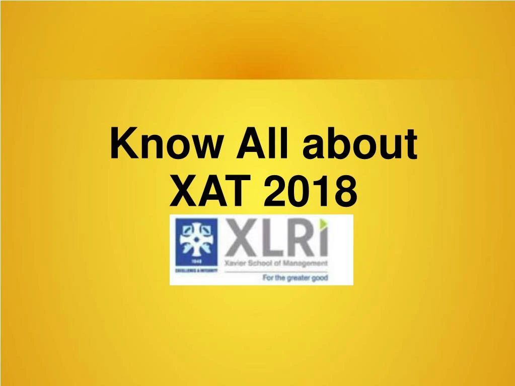 know all about xat 2018