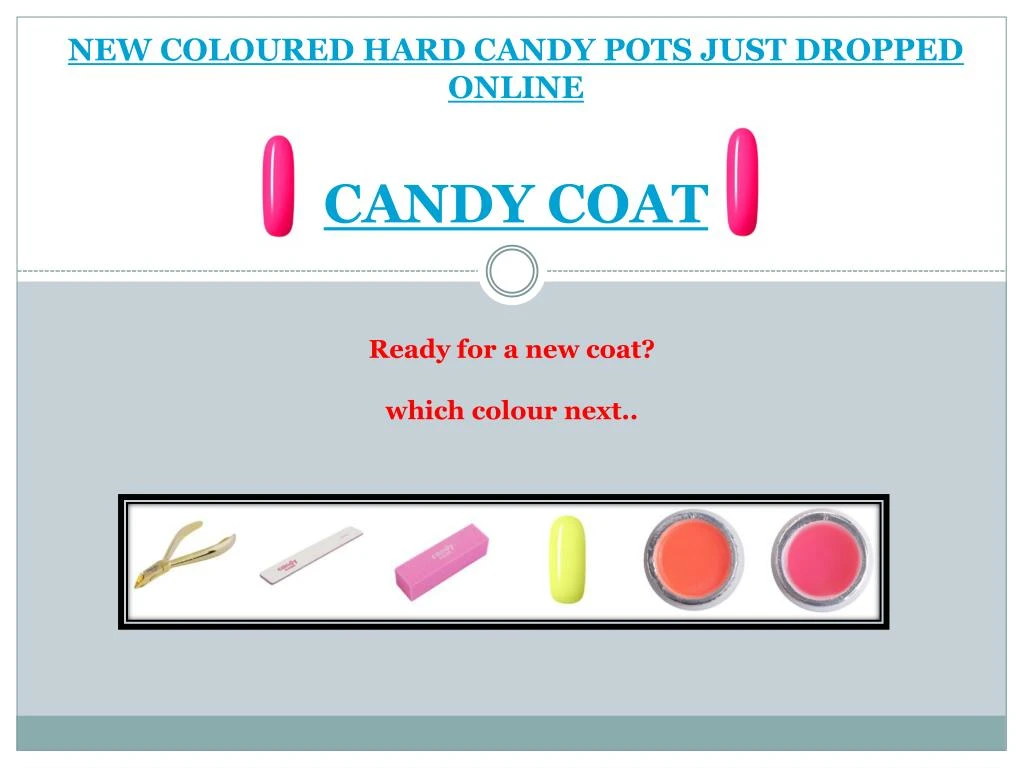 new coloured hard candy pots just dropped online candy coat
