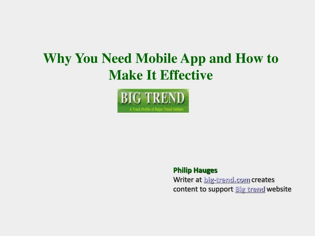 why you need mobile app and how to make