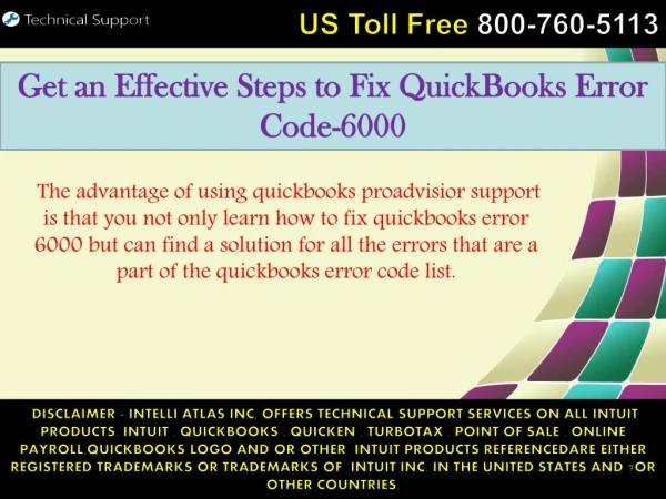 Get an Effective Steps to Fix QuickBooks Error Code-6000