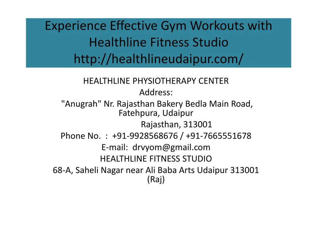 experience effective gym workouts with healthline fitness studio http healthlineudaipur com