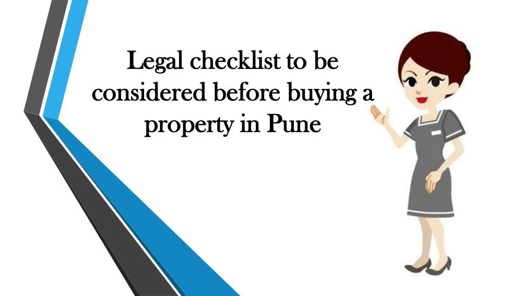 legal checklist to be considered before buying a property in pune
