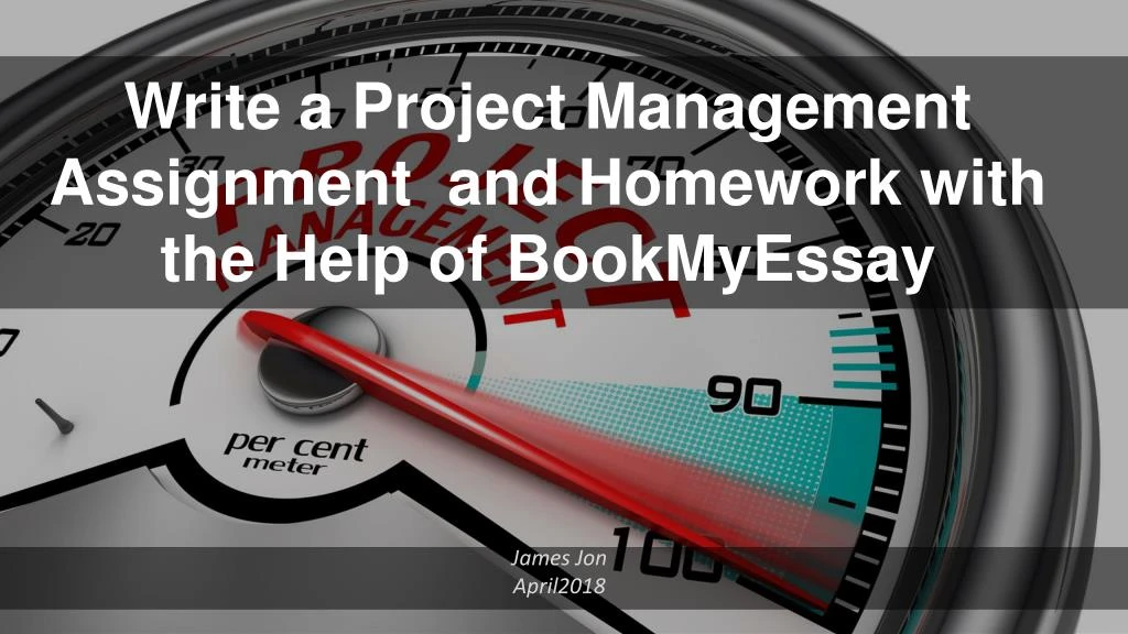 write a project management assignment