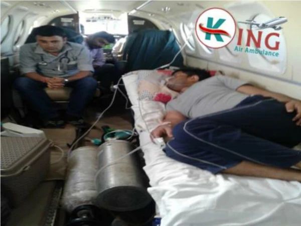 King Air Ambulance Service in Varanasi with Medical Facility
