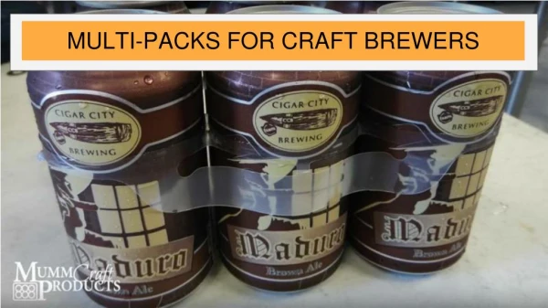 Photodegradable Multi-Packs For Craft Brewers