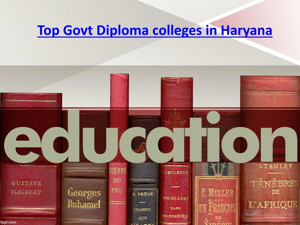top govt diploma colleges in haryana