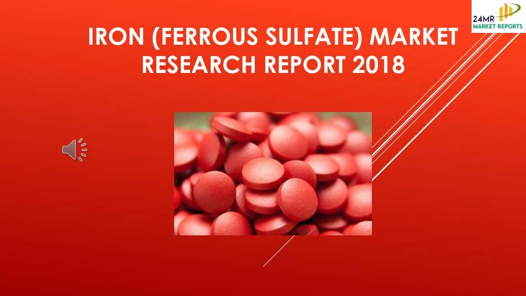 iron ferrous sulfate market research report 2018