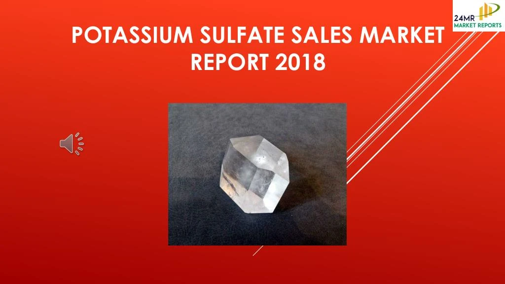 potassium sulfate sales market report 2018