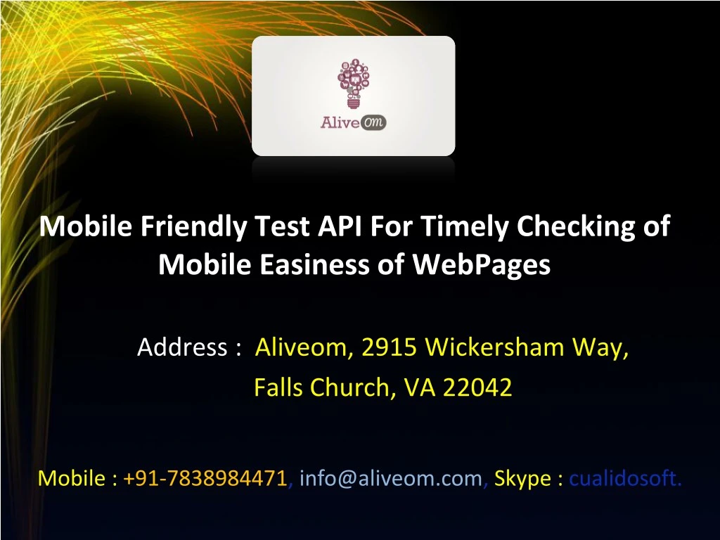 mobile friendly test api for timely checking