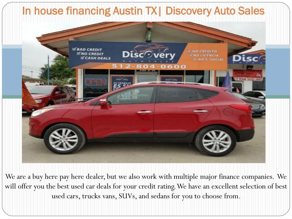 i n house financing austin tx discovery auto sales
