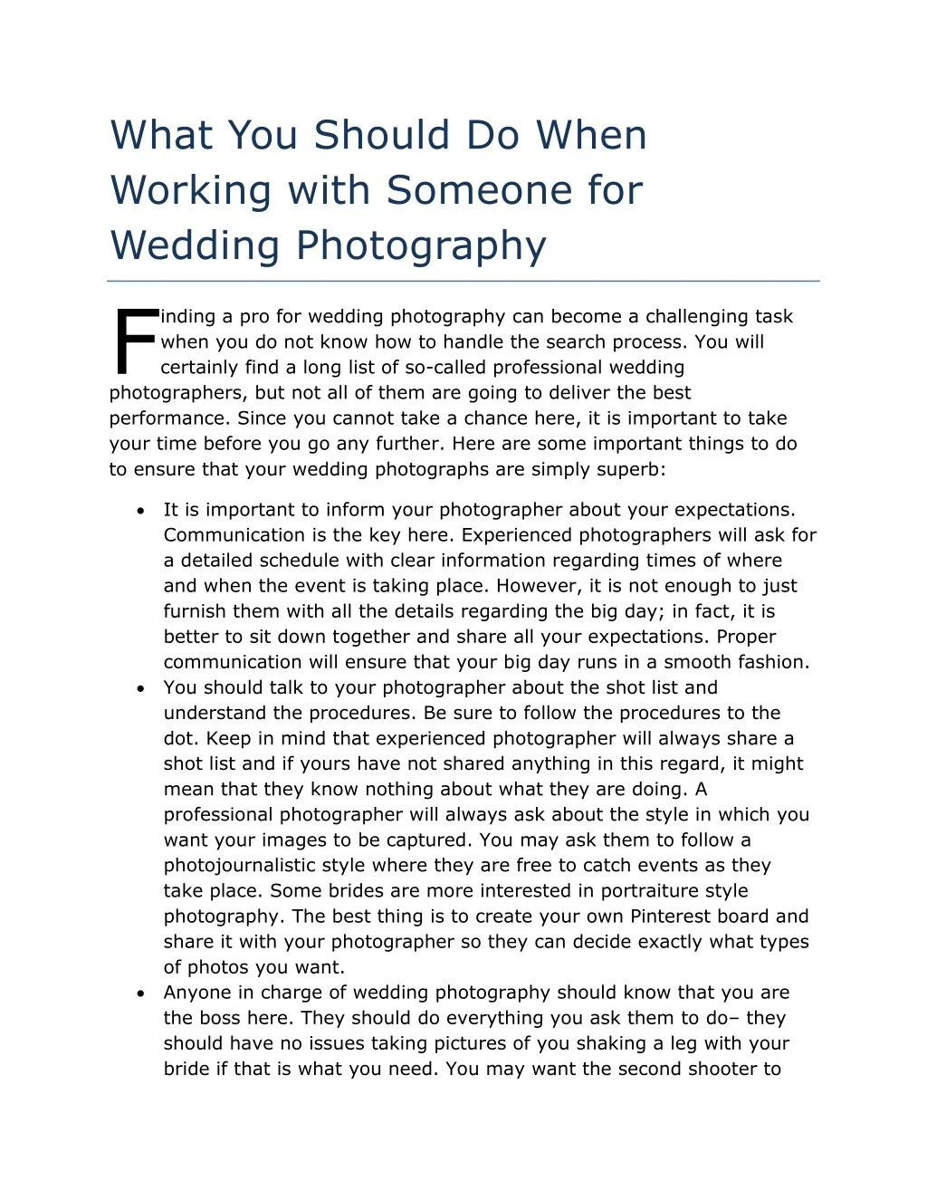 what you should do when working with someone