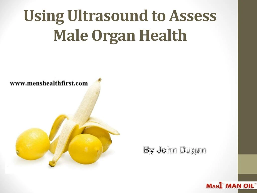 using ultrasound to assess male organ health