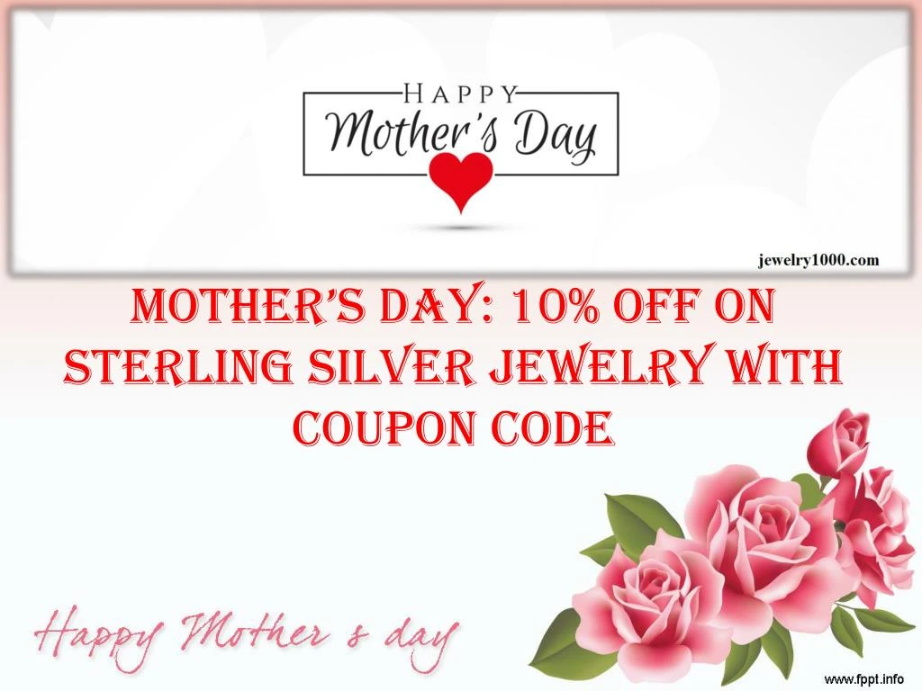 mother s day 10 off on sterling silver jewelry with coupon code