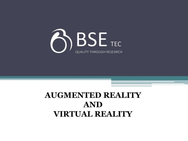 Augmented Reality and Virtual Reality Development
