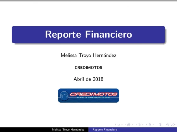 reporte financiero