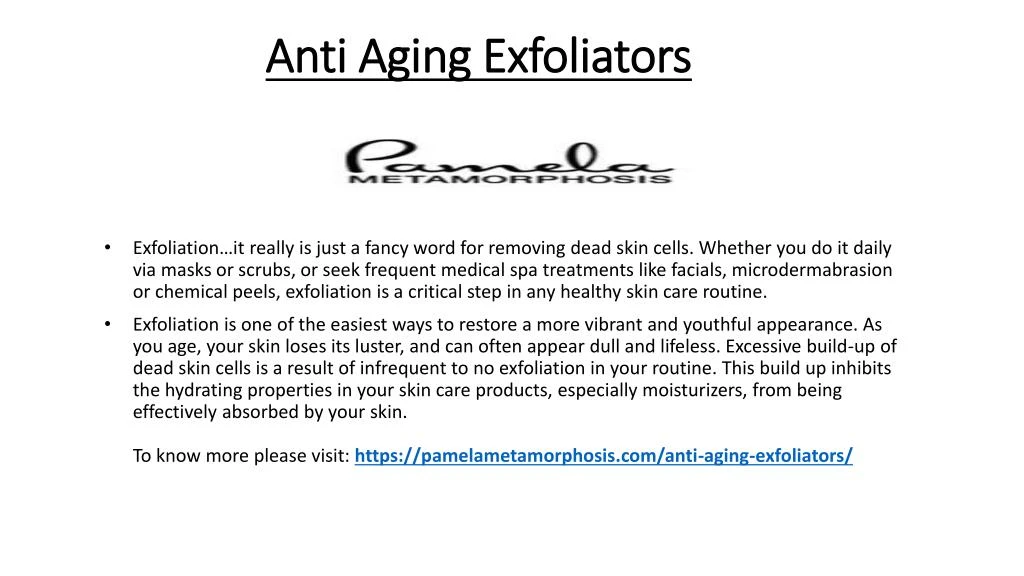 anti aging exfoliators