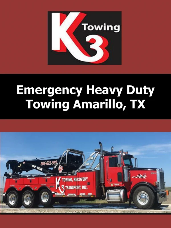 Emergency Heavy Duty Towing Amarillo, TX