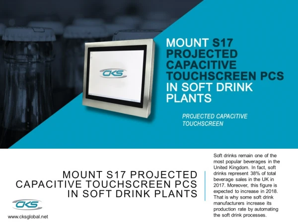 Mount S17 Projected Capacitive Touchscreen PCs in Soft Drink Plants