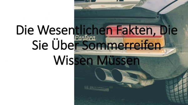 die wesentlichen fakten die sie ber sommerreifen wissen m ssen