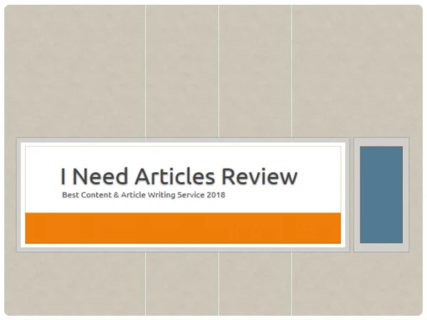 I Need Articles | Article Writing Review