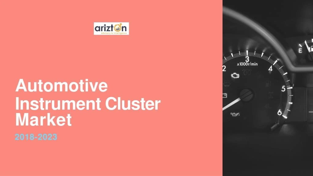 automotive instrument cluster market
