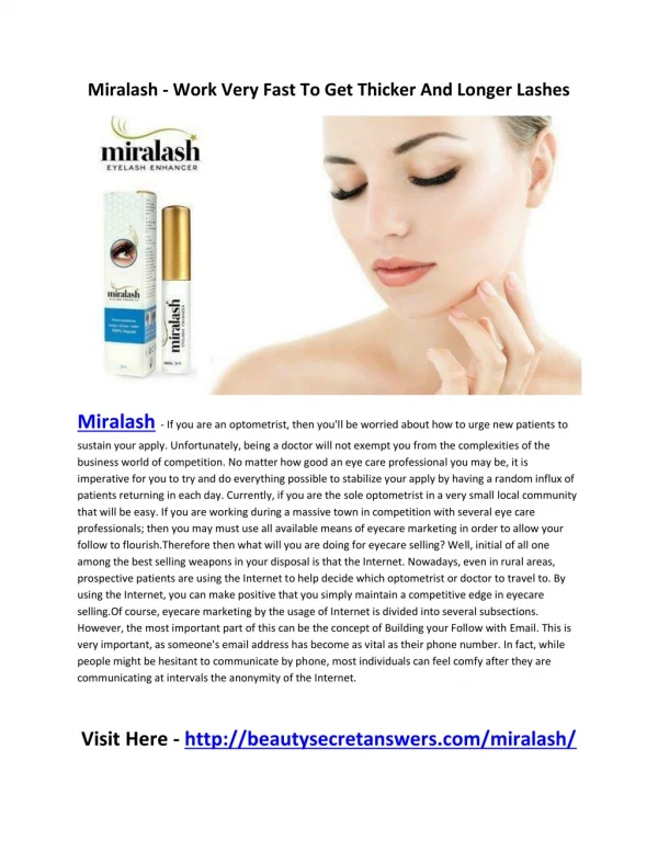 Miralash - Quickly Get Beautiful Looking Eyes