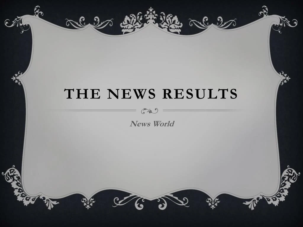 the news results