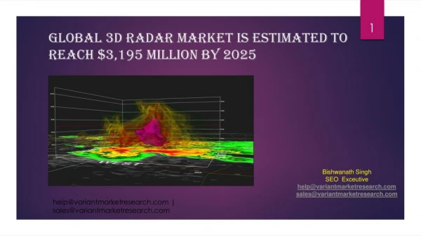 Global 3D Radar Market is estimated to reach $3,195 million by 2025;