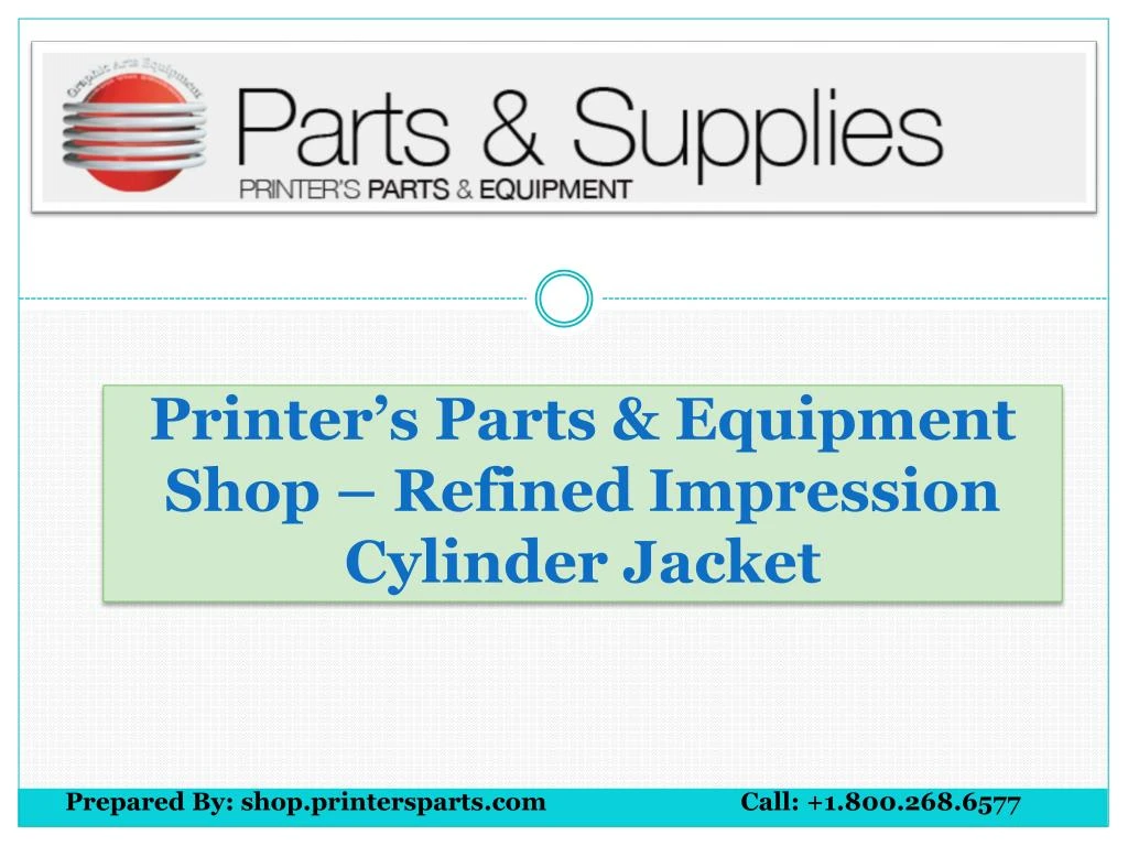 printer s parts equipment shop refined impression cylinder jacket