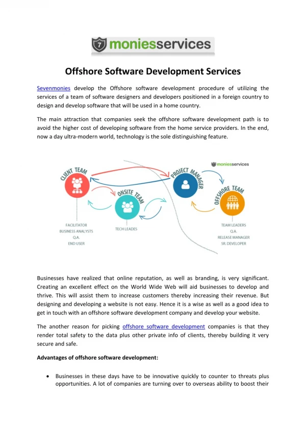 offshore software development services