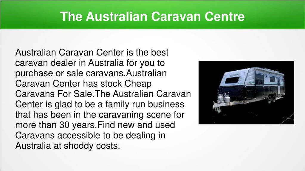 the australian caravan centre