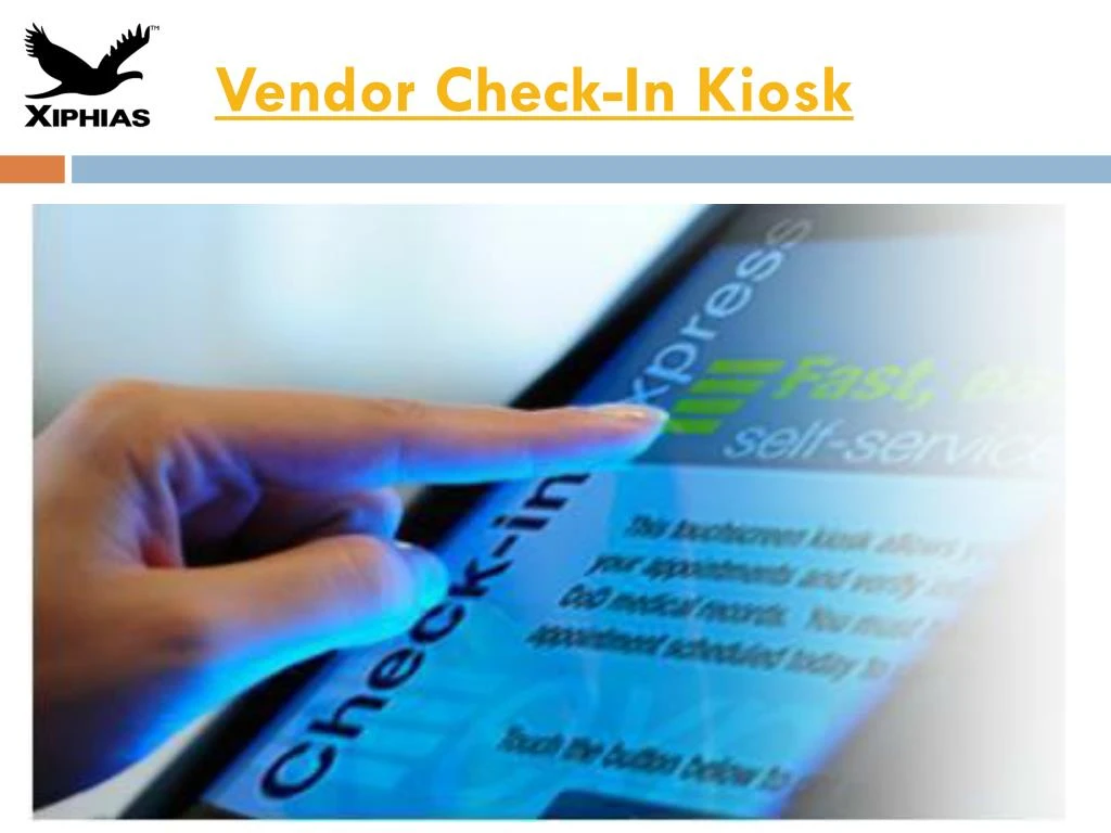 vendor check in kiosk