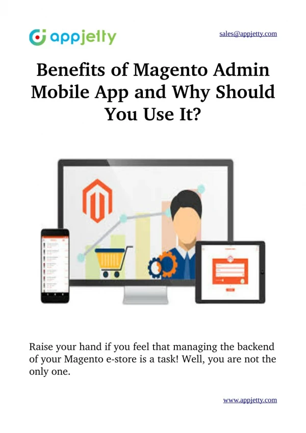 Benefits of Magento Admin Mobile App and Why Should You Use It?