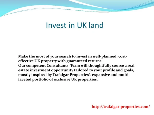 Invest in UK Land
