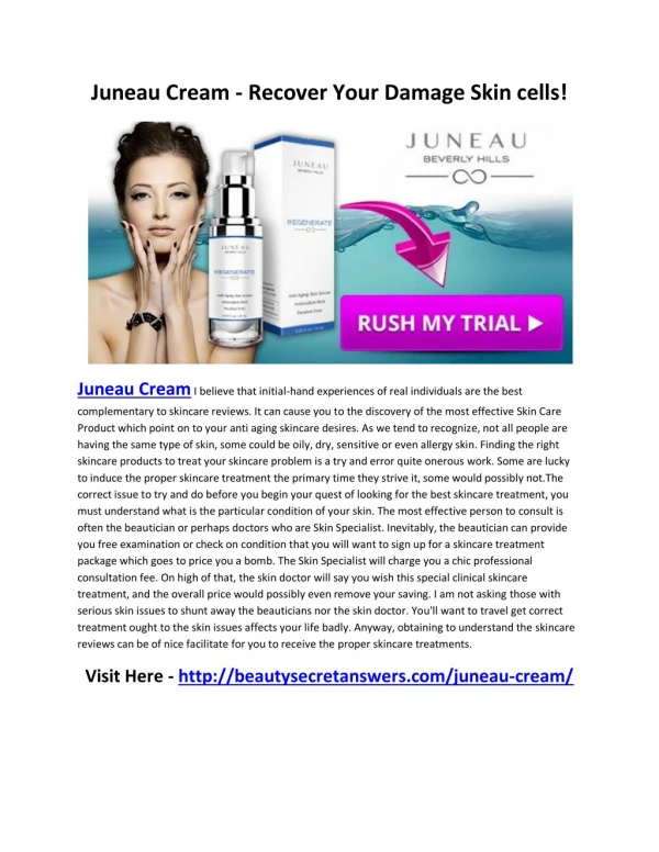 Juneau Cream - Protect Your Skin From Sun Exposure