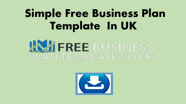 free business plan template uk