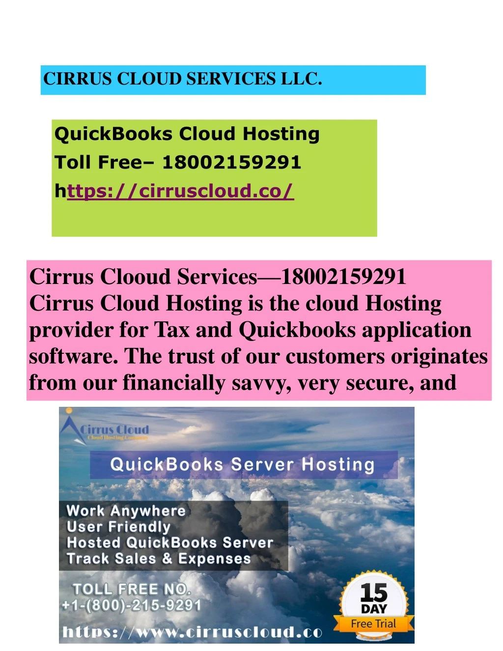 cirrus cloud services llc