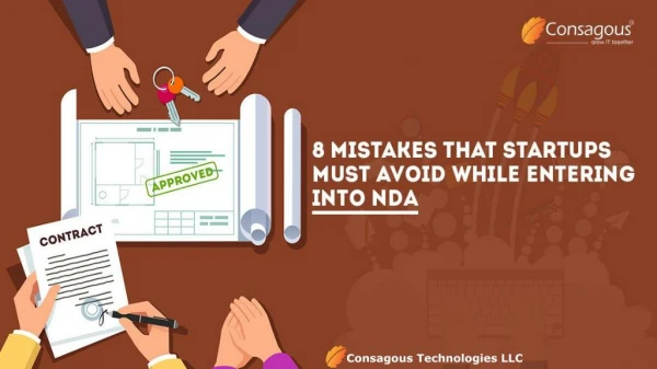 8 Mistakes That Startups Must Avoid While Entering into NDA
