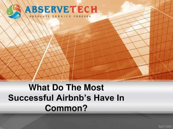 What Do The Most Successful Airbnb’s Have In Common?