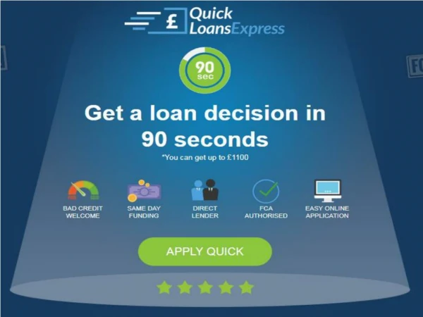 Quick Cash Loans UK