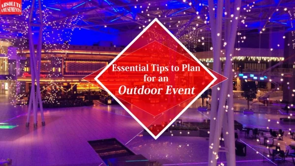 Essential Tips to Plan for an Outdoor Event