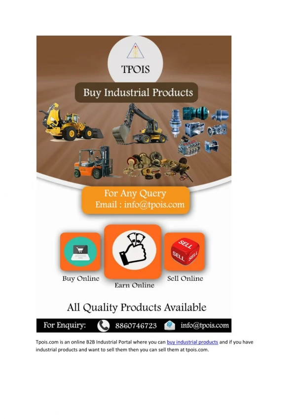 Buy & Sell Industrial Products