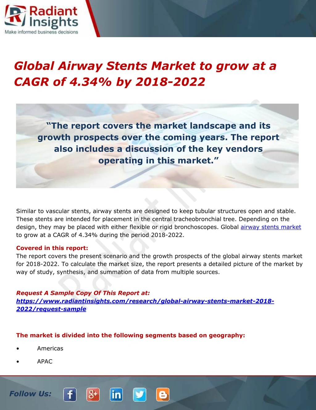 global airway stents market to grow at a cagr