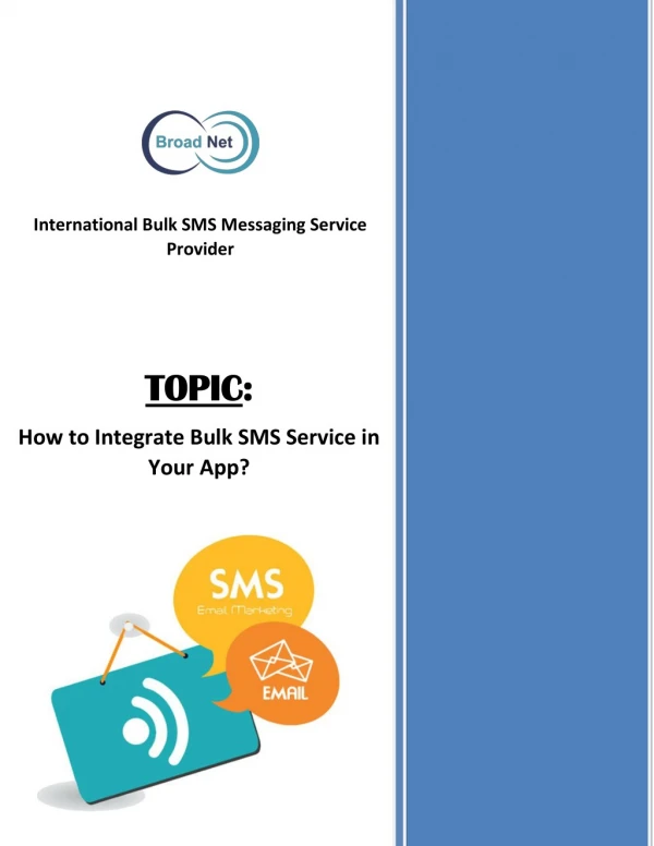 How to Integrate Bulk SMS Service in Your App?
