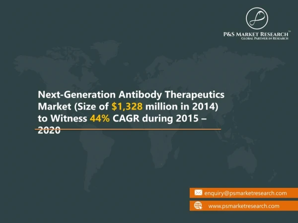 Next-Generation Antibody Therapeutics Market is Expecting Worldwide Growth