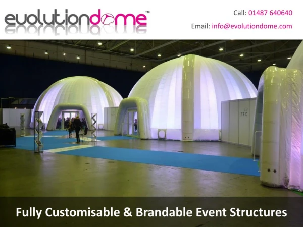 Fully Customisable & Brandable Event Structures