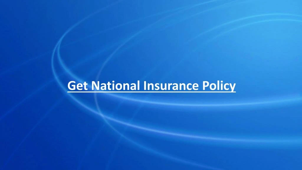 get national insurance policy