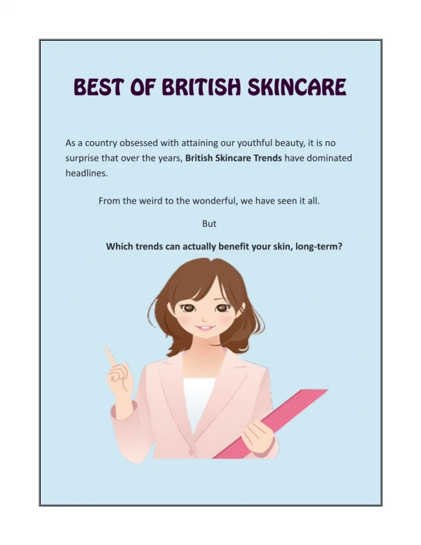 Best British Skincare